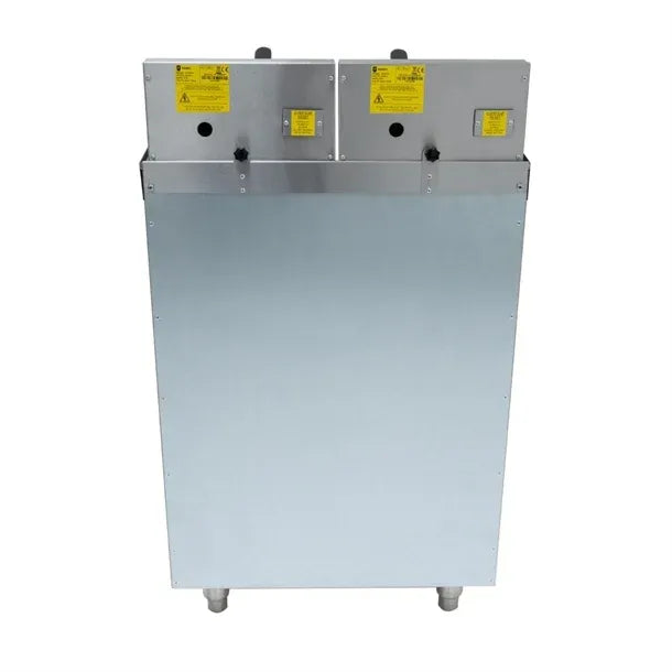 Double Pedestal Electric Fryer – 2 x 9L Tanks, Stainless Steel, Thermostatic Control, Removable Head, 2 x 6kW Hardwired