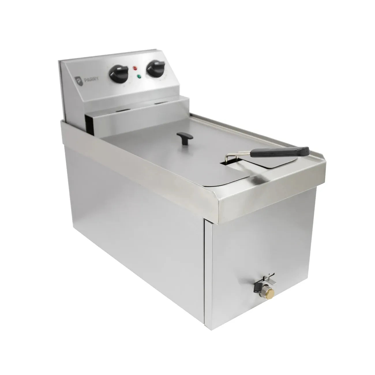Single Countertop Electric Fryer – 9L, Thermostatic Control, Safety Thermostat, Stainless Steel, 6kW Hardwired