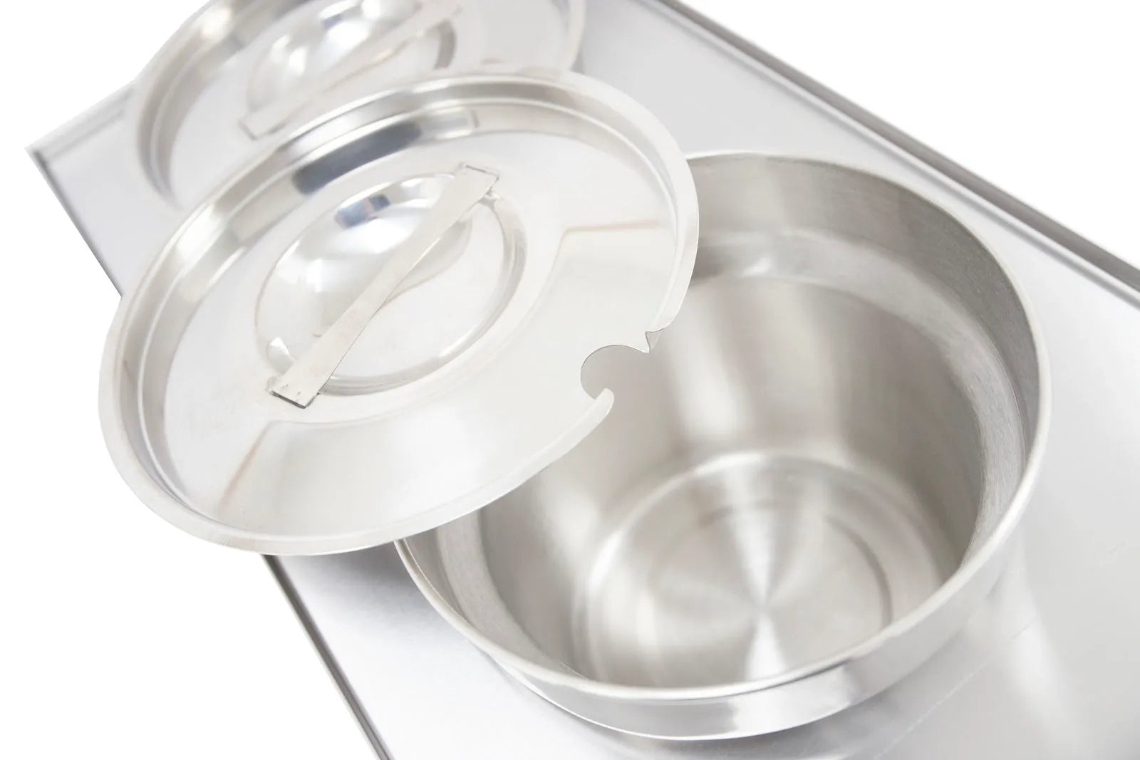 Electric Wet Bain Marie – 2 x 4L Pots, Thermostat Controlled, Stainless Steel, Countertop, Drain Tap