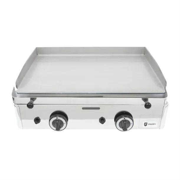 LPG Gas Griddle – Dual Zone Cooking, Thermostatic Control, Stainless Steel, Mobile Catering Friendly