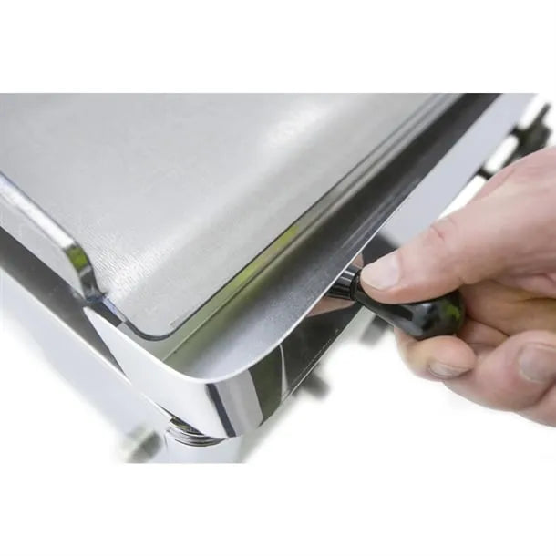 LPG Gas Griddle – Dual Zone Cooking, Thermostatic Control, Stainless Steel, Mobile Catering Friendly