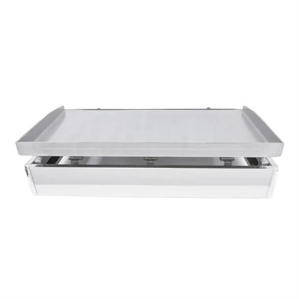 LPG Gas Griddle – 3-Burner Tri-Zone Cooking, Stainless Steel, Piezo Ignition, Removable Fat Tray, Natural Gas Kit Included