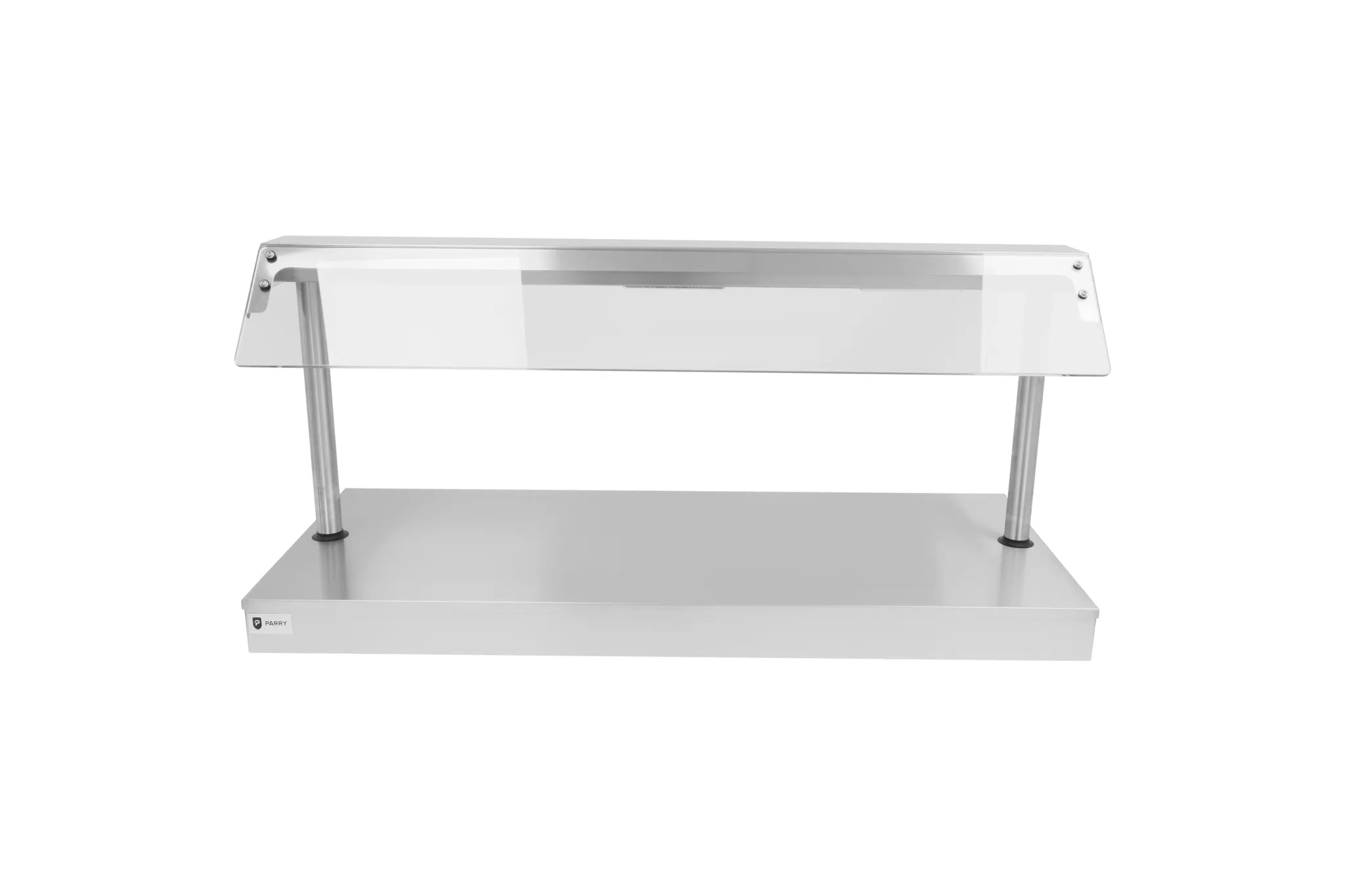 Electric Quartz Lamp Hot Food Display Unit – 1.3kW Stainless Steel Warmer with Glass Sneeze Guard
