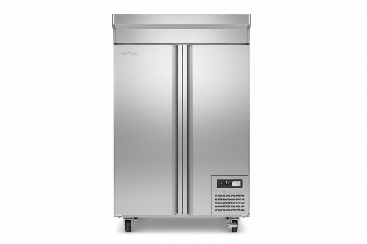 'Space' Double Door Upright Fridge