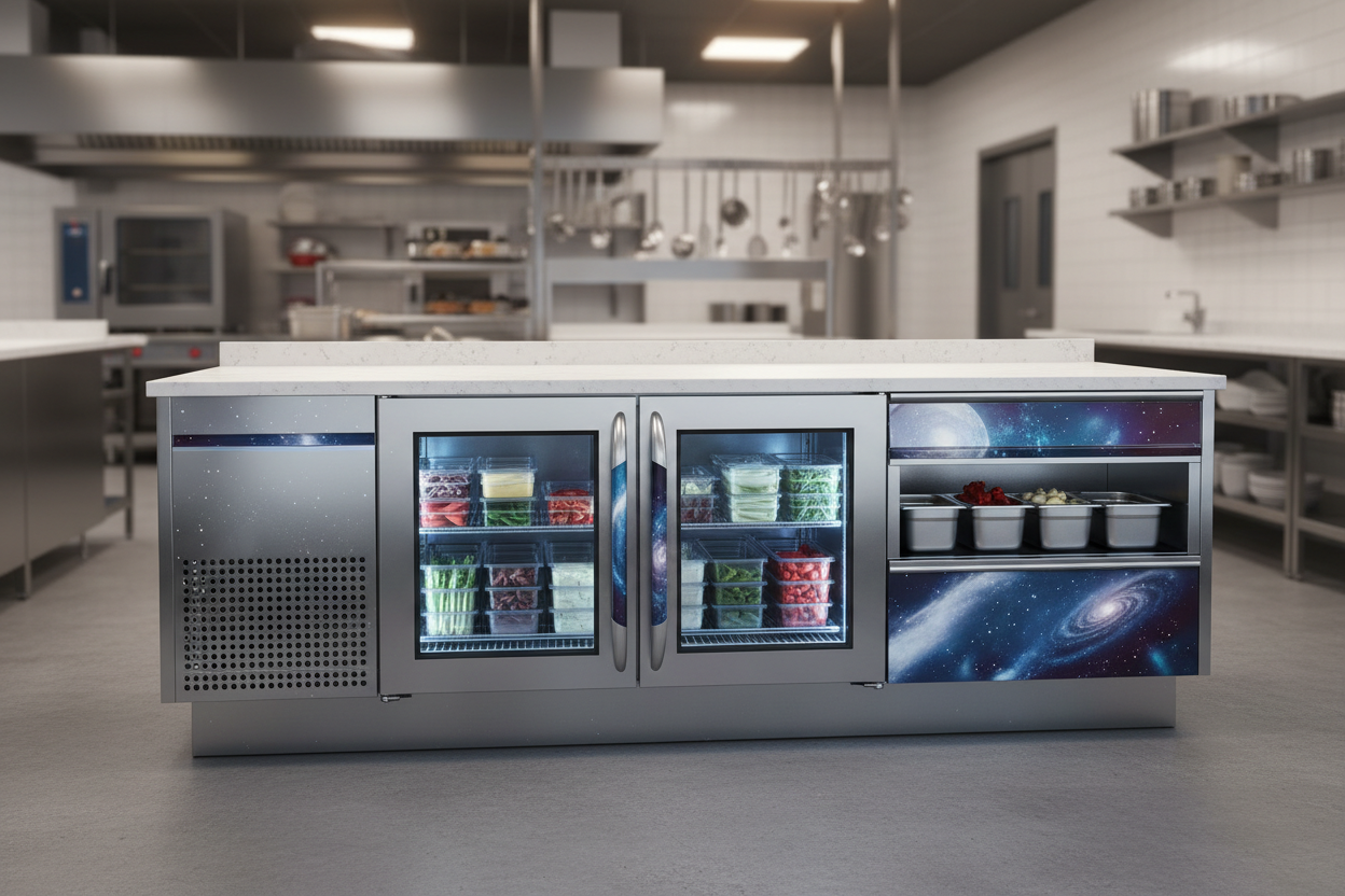 'Space' Prep Counter Fridge